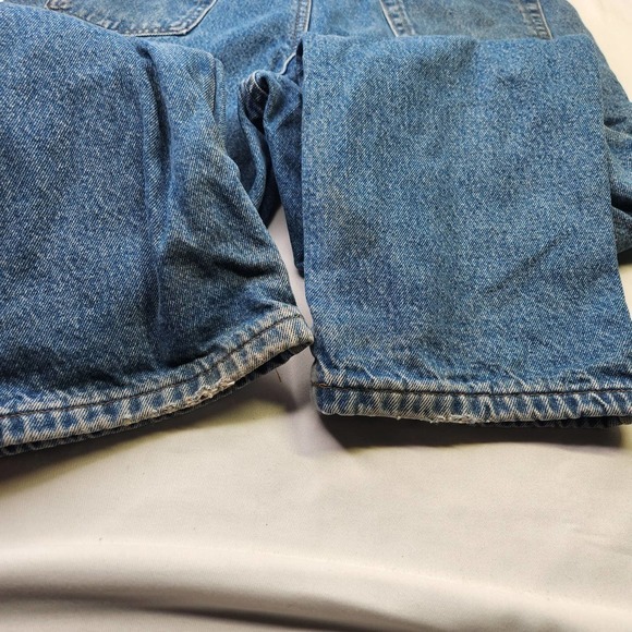 L.L. Bean Double L Classic Fit Flannel Lined Jeans Men's Size 38x30 Warm Denim - Picture 6 of 9